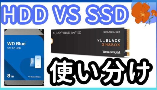 SSDとHDDの使い分けできてますか？【使い分けが重要】